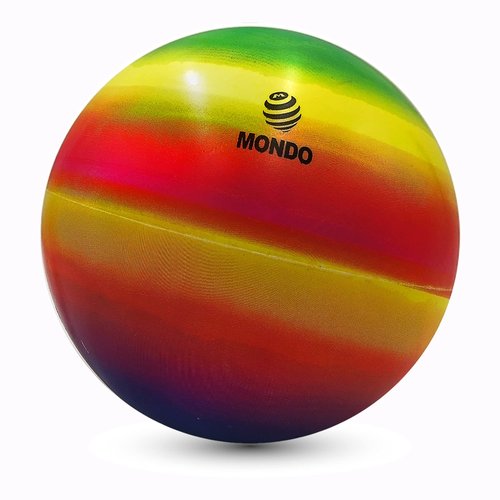 Mondo Rainbow Football 9 Inch Beach Ball PVC Football Soft Balls for Indoor and Outdoor Children Play Pool (9 Inch)