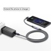 chenyang USB C Extension Cable USB 3.1 Gen 2 Type C Male to Female Fast Charging Data Transfer 90 Degree Angled Extension Nylon Braided Cable 0.2M