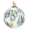 Blown Glass Christmas Ornament | Skiing Breckenridge | Hand Painted Inside | Original Art | Includes Gift Box