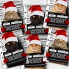 Purrpetrator Santa Cats Holiday Card Assortment Pack / 24 Christmas Cats Greeting Cards and Envelopes / 3 Bad Santa Kitten Designs With Message Inside