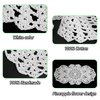 Qxzvzem One Piece 23 x 12 Inch Oval Doilies Crochet for Dressers and End Tables Crafts Disposable Small Valentines Doilies Cloth Lace Placemats Coasters White Cotton Tablecloth
