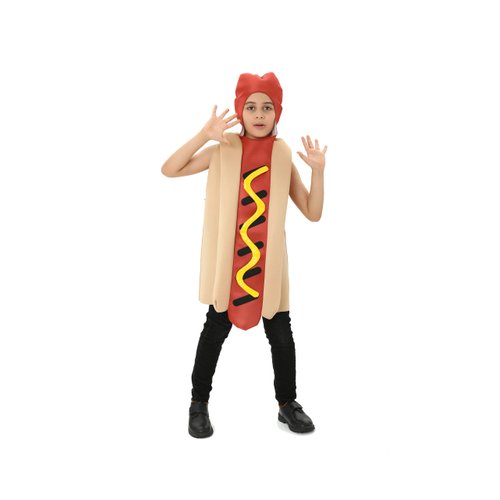 Leadtex Children's Hot Dog Costume-Funny Halloween Costumes,Size Standard 6-10years.