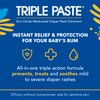 Triple Paste Diaper Rash Cream for Baby - 16 Oz Tub - Zinc Oxide Ointment Treats, Soothes and Prevents Diaper Rash - Pediatrician-Recommended Hypoallergenic Formula with Soothing Botanicals