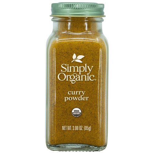 Simply Organic Certified Organic Curry Powder, 3-Ounce 3-Pack, Aromatic Blend 11 Indian Cooking Spice for Meat, Seafood, Tofu