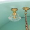 Zerodeko 2 PCS Dollhouse Crystal Chandelier 1 12 Scale, Mini Dollhouse Ceiling Light, Artificial Crystal Chandelier Furniture Model, Doll House Scene Layout Hanging Lamp Decor
