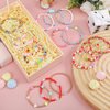 Otuuz 48 Pcs Colorful Kids Friendship Bracelet Set Adjustable Beads Bracelets Cute Friendship Princess Pretend Play Bracelet Stretch Beaded Bracelet Preppy Bracelets Set for Girls