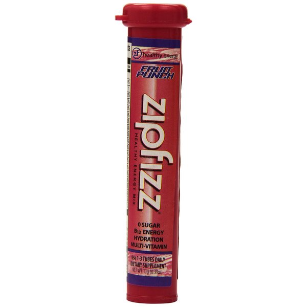 Zipfizz Fruit Punch Healthy Energy Drink Mix - Transform Your Water Into a Healthy Energy Drink - 30 Fruit Punch Tubes