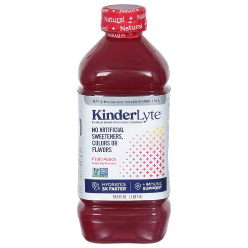 Kind​erlyte Electrolyte Solution Fruit Punch 33.8 oz (Pack of 6)
