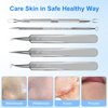 YGQQOY Blackhead Remover Tool, 5Pcs Acne Remover comedone Extractor, Professional Stainless Skin Zit Acne Blemish Whitehead Popping Removing Surgical Tweezers Extraction Tools for Nose Eye Face