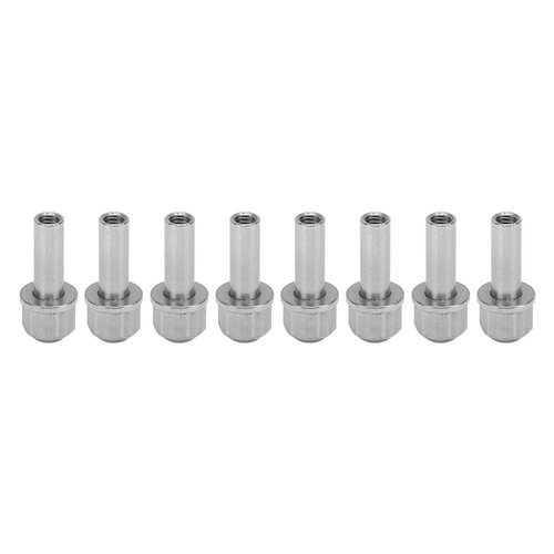 VGEBY 8 Pcs RC Wheel Hub Extension Nut Stainless Steel High Strength Hex RC Wheel Hub Extension Adapter for SCX10 (25mm) Rc Wheel Hub Extension Nut