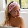 xo, Fetti Checkered Facial Spa Skincare Headband | Bachelorette Party Favor, Bridesmaid Goodie Bag, GRWM, Bridal Shower Gift, Girl's Makeup Head Wrap