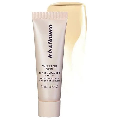 Iris&Romeo Mini Weekend Skin SPF 50 Instant Glow Tinted Mineral Sunscreen with Vitamin C - sheer luminosity