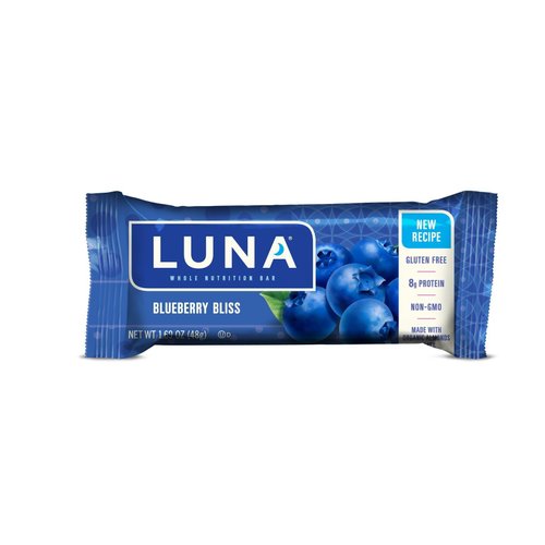 Luna Nutrition Bars, Blueberry Bliss, 1.69-Ounce Bars (Pack of 15)