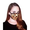 Saris and Things Leopard Print Reusable Face Mask Washable Face Cover for Women, Teens - 2 Layers Soft Luxurious Stretch Fabric Snug Fit