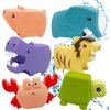 Mold Free Baby Bath Toys for Kids, 6 Pcs Cute Animal Bathtub Toys , Shower Toys Bath Toys for Toddlers Boys Girls…