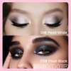 evpct Kaely 2Pcs Cream Eye Shadow Brightener Sticks Set for Eyes Waterproof, Pearl White & Pearl Black Shimmer Cream Eyeshadow Applicator Stick Pigmented Eye Makeup sombras en crema para ojos 01+03