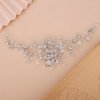 Teyglen Silver Dainty Rhinestones Flower Crystal Hair Comb Hair Accessories for Women Bride Girls with Rhinestones Crystals Bridal Side Hair Combs (Silver)