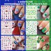 IDDFEVE 30 Sheets All Holiday Nail Art Stickers, Variety Pack Seasonal Nail Decals for All Year, Self-Adhesive Pegatinas Uñas St. Patrick's Independence Day Halloween Fall Christmas Heart Design