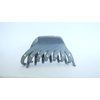 Generic Gray hair claw clip with crystals for fine thin hair (Crystal choice: With crystals), 1 Count (Pack of 1)