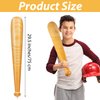 durony 12 Pack Baseball Bat Inflates 29.5 Inch Inflatable Baseball Bat Wood Grain Inflatable Baseball Party Supplies for Sports Carnival Birthday Party Favors Decorations Prizes