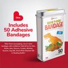 BioSwiss Bandages, Dinosaur Shaped Self Adhesive Bandage, Latex Free Sterile Wound Care, 50 Count