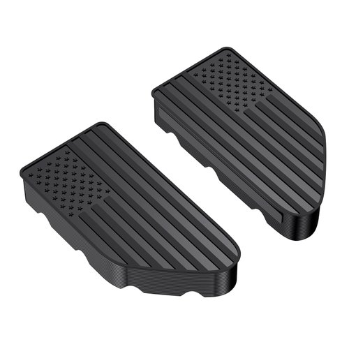 EGOVO Bed Rail Stake Pocket for GMC Chevy Silverado/GMC Sierra 2500/3500HD(2020 2021 2022 2023 2024), Chevy Silverado/GMC Sierra 1500(2019-2024), Truck Rear Caps Bed Rail Holes Covers (2PCS)