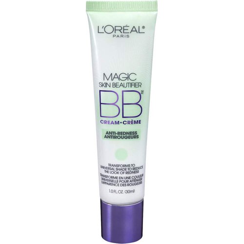 L'Oreal Paris Magic BB Cream Face Makeup Anti-Redness w/ Vitamin C and E, 1 fl. oz., Pack of 2