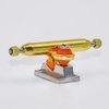 RACOFSB V1 Fingerboard Trucks with Upgraded Pro Urethane Bushings and Pivot Cup,34mm 32mm Width,Inverted Kingpin (Gold, 32mm)
