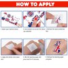 Generic British Temporary Tattoos Birthday Party Supplies Favors Decorations Super Cute 96PCS Fake Tattoos Stickers for Boys Girls School Classroom Rewards Gifts Ideal Halloween