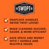 SWOPT Standard Multi-Surface Angle Broom Cleaning Head — Indoor and Outdoor Angled Broom Set — Interchangeable with All SWOPT Cleaning Products for More Efficient Cleaning and Storage