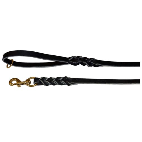 REDLINE K-9 Ultra Leather Leash - Very Soft - Amish Made - Used by The Top Trainers (3/8-Inch x 3-Feet)