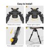 CVLIFE Bipod for Shooting and Hunting,Rifle Bipod Sling Mounting Bipod for Rifle Made of Lightweight High-Strength Polymer