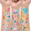 EMOME Glitter Tattoos for Kids, Party Favor Bags for Kids Birthday Party Supplies Decorations, Kids Tattoos Stickers Temporary for Goodie Bag Stuffers (12 Sheets)