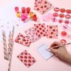Sayglossy 251 Pcs Strawberry Party Favors Set Includes Gift Bags Pencils Notebook Sharpener Slap Bracelets Rings Keychains Tattoo Stickers Stamper Strawberry Party Favors for Birthday Shower