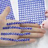 1799 Pcs 4 Sheets Rhinestone Stickers 3/4/5/6 mm Self Adhesive Rhinestones Gems for Face Eyes Makeup Hair Body (blue-3/4/5/6mm)