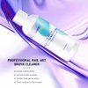 AIJIMEI Nail Brush Cleaner Gel Restorer Solution Acrylic Nail Brush Cleaner Gel Quickly Clean for Acrylic Nail Brushes,Glitter Gel Nail polish Brushes,Builder Hard Gel Brush (60ML)