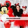Big Cartoon Girl Mouse Balloon – Foil Birthday Balloon Decorations Giant Foil Animated Mouse Head Kids Theme Party Supplies