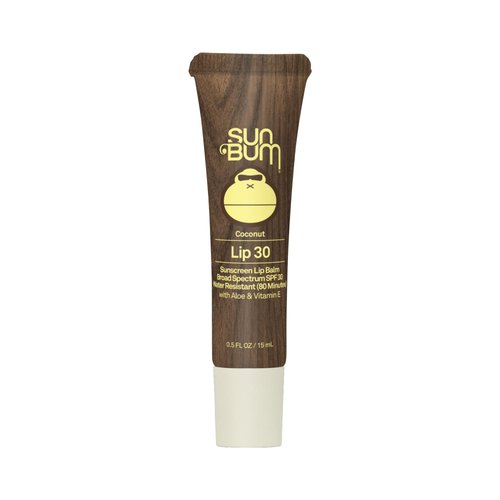 Sun Bum SPF 30 Lip Balm Sunscreen | Broad Spectrum Moisturizing Sunblock with Aloe & Vitamin E | Hawaii 104 Act Compliant (Octinoxate & Oxybenzone Free) | 0.5 oz