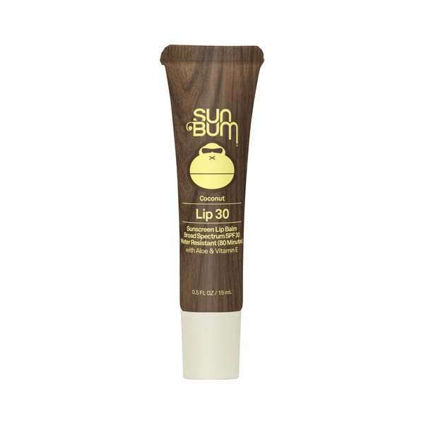 Sun Bum SPF 30 Lip Balm Sunscreen | Broad Spectrum Moisturizing Sunblock with Aloe & Vitamin E | Hawaii 104 Act Compliant (Octinoxate & Oxybenzone Free) | 0.5 oz