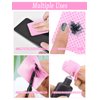 800 PCS Lint Free Nail Wipes, Eyelash Extension Glue Wipes, Lash Glue Cleaning Pads, Adhesive Wipes, Nail Polish Remover Wipes for Lash Extension Supplies (Pink)