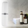 VOCOSTE Toothbrush Case, Traveling Toothbrush Holders Case, Plastic, White, 7.87"x2.17"