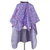 Women's Hair Cutting Cape For Salons, Haircut Cape for Barber With Adjustable Neck Snaps and Trendy Hair Swirls, Purple and Pink Shampoo Cape, Hair Cutting Cape for Adults with Snaps
