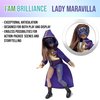 Boss Fight Studio Lady Maravilla, I Am Brilliance Doll, Lucha Libre Collectible Action Figure – Highly Articulated Soft Goods Figurine with Accessories Including Smartphone and Selfie Stick – 1:12