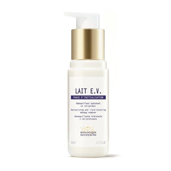 BIOLOGIQUE RECHERCHE LAIT E.V. Makeup Remover Travel Size 1.7 Fl. Oz, Clear