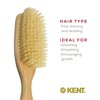 Kent LS9D Satinwood Hair Brush – Boar Bristle Brush for Thin Hair. Luxury Styling, Straightening, and Smoothing. Ideal for Women.