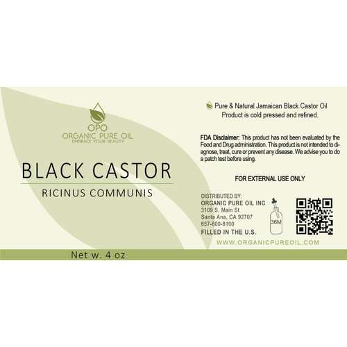 organic pure oil - Jamaican Black Castor Oil 4 oz 100% Pure Natural Cold Pressed Refined Extra Virgin Premium Grade for Hair Stimulant Skin Moisturizer