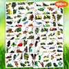 100 PCS Lawn Mower Temporary Tattoos Themed Birthday Party Decorations Favors Decor Supplies Tractor Lawnmower Grass Farm Tattoo Stickers Gifts For Game Kids Boys Girls Classroom School Prizes