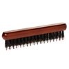 GranNaturals Boar & Nylon Bristle Teasing Brush - Palm Size Teasing Comb for Hair Sectioning for Edge Control, Backcombing, Smoothing, and Styling Thin & Fine Hair to Create Volume
