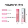 JUR MORNIER Shimmer Glitter Lip Gloss Oil,6 Color Hydrating Sparkly Lipstick,Non-Sticky Fresh Texture Lip Oil,Long Lasting Moisturizing Lip Makeup (#02)