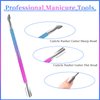 BQAN Cuticle Trimmer with Cuticle Pusher, Cuticle Remover Kit, Cuticle Nipper and Cutters, Nail Scraper, Dead Skin Clipper, for Fingernails and Toenails (Blue Purple)